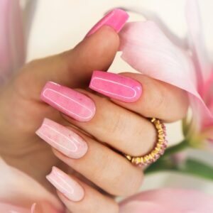 Pink French Tip Nails - Chic Hot Pink and White Designs for Trendy Nail Inspiration