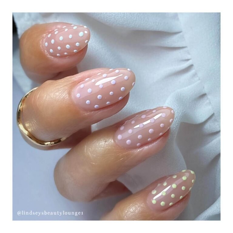 21 Trendy Polka Dot Nails - Fashion Fusion Fun
